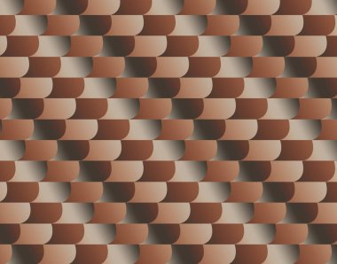 Gradyan kahverengi renkler, arkaplan ve dokuda dekorasyon için geometrik desen çizimi
