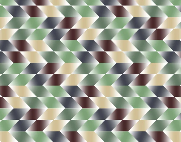 Geometric Pattern Illustration Decoration Gradient Brown Green Gray Colors Background — Stock Photo, Image