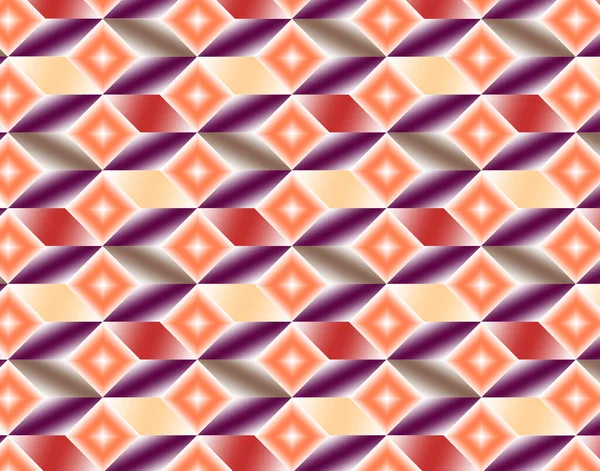 Geometriskt Mönster Illustration För Dekoration Gradient Orange Gul Och Lila — Stockfoto