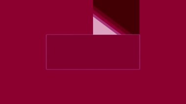 Kırmızı ve pembe renklerde hareket eden bir çerçeve oluşturan üçgenlerle soyut bir arkaplan canlandırması