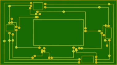 Farklı iletim hızlarına sahip bir elektronik devre simülasyonu