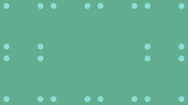 yeşil ve mavi renkli dairelerde canlandırılmış soyut tasarımı olan arkaplan