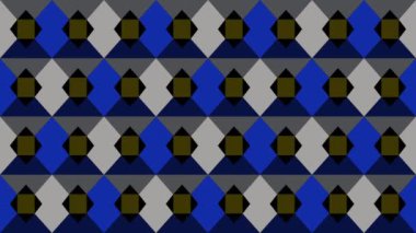 Canlandırılmış soyut tasarım ve geometrik desen biçimi mavi ve gri renklerde arkaplan