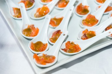 Bir düğünde catering