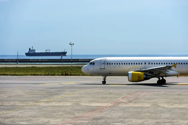 Flugzeugabflug Stockfoto