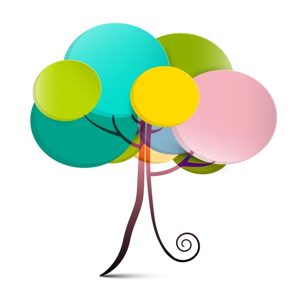 Árbol - Árbol vectorial abstracto — Archivo Imágenes Vectoriales