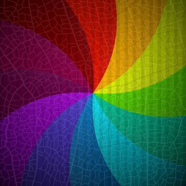 复古彩虹螺旋背景。矢量抽象彩色图案. — 图库矢量图片