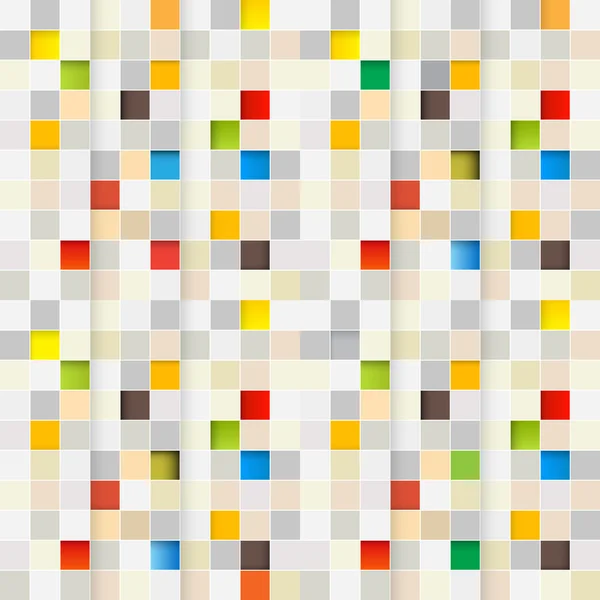 Contexte carré. Petits carrés sans couture vectoriels. Pixel Grille carrés motif rétro . — Image vectorielle
