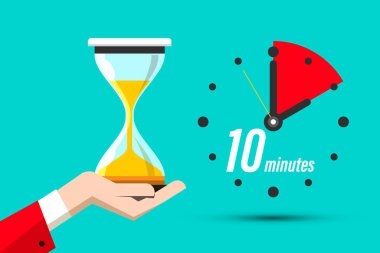 10 - 10 Dakika Saat Sembolü ve Kum Saati