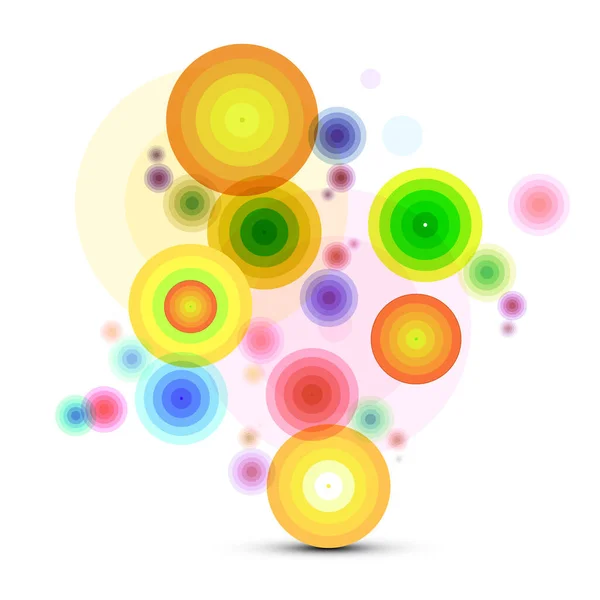 Abstract Vector Background Colorful Circles — Stock Vector