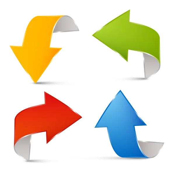 vektör 3d okları set