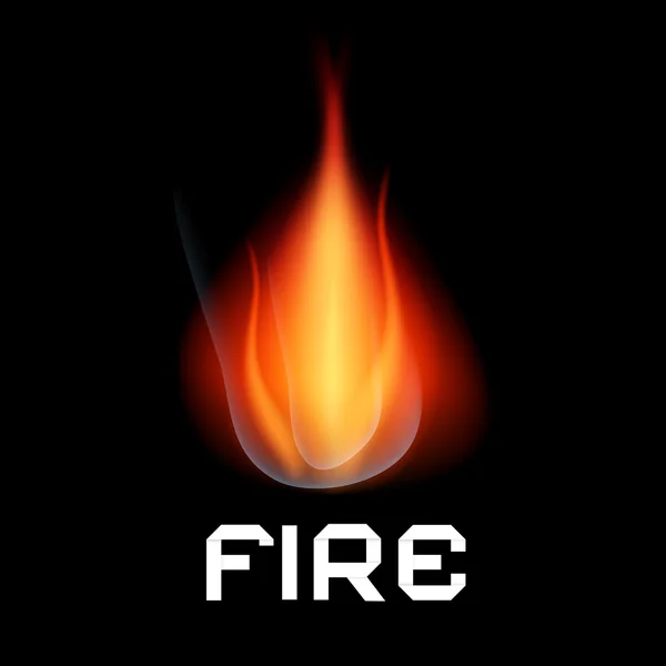 Abstracte Vuur branden — Stockvector
