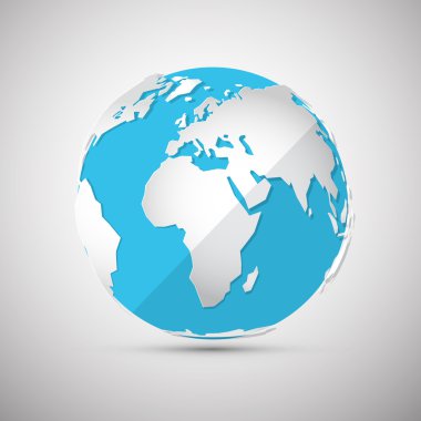 Vektör - Earth - gezegen illüstrasyon