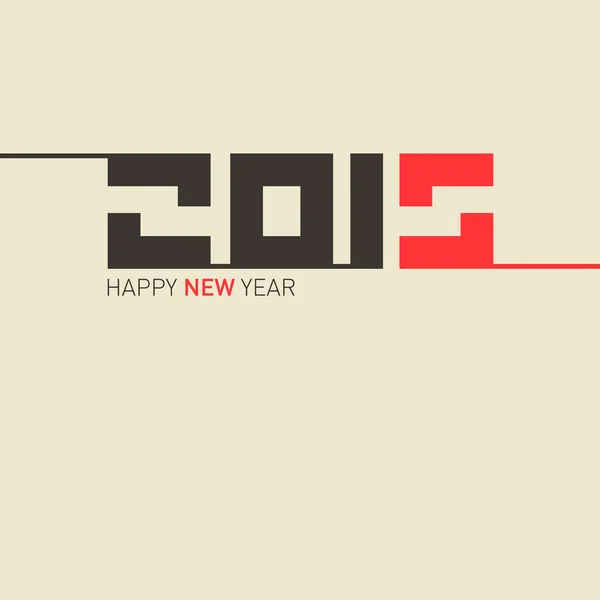 2015 Retro Vector Happy New Year Template — Stock Vector