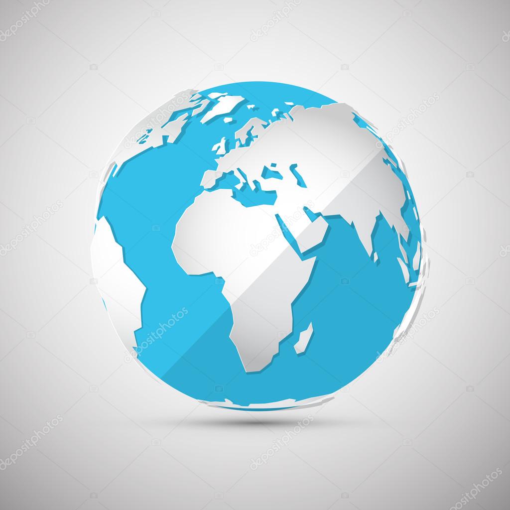 Vector Globe - Earth - Planet Illustration