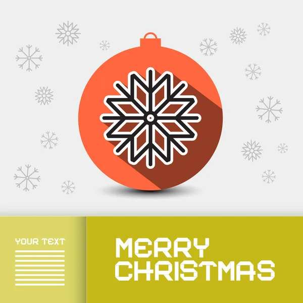 Vector Christmas - Xmas Card Template — Stock Vector