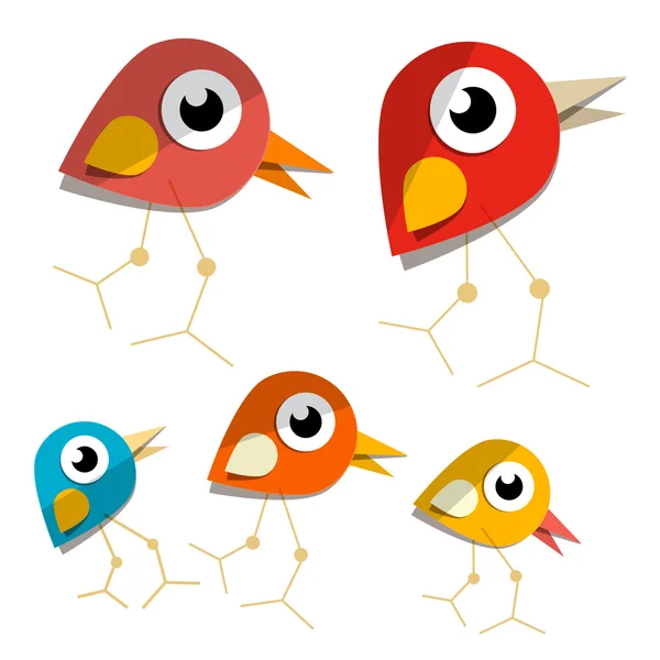 Papier vectoriel Oiseaux — Image vectorielle