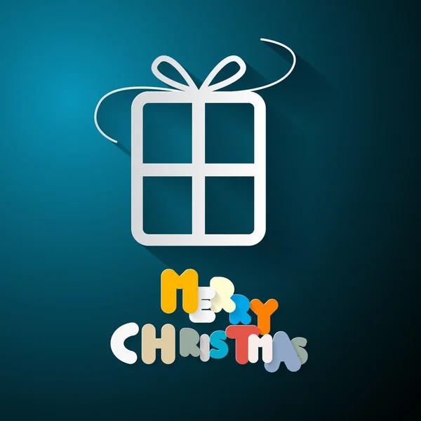 Tarjeta de navidad feliz — Vector de stock