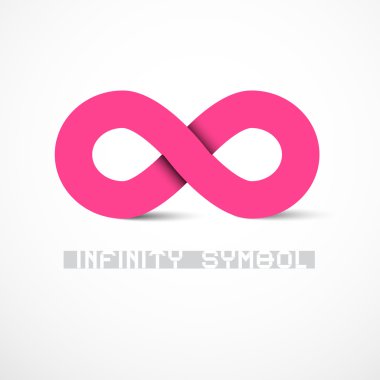 Pembe vektör sonsuzluk simgesi