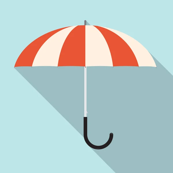 Ilustração de guarda-chuva de vetores de design plano retro — Vetor de Stock