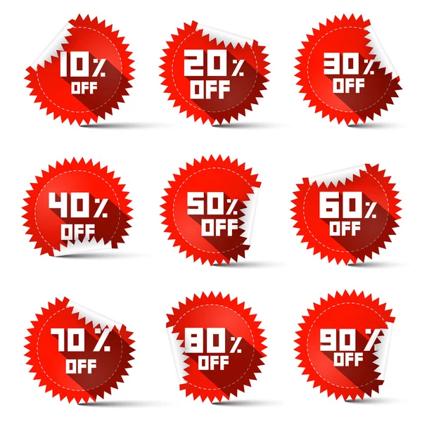 Kırmızı etiket kapalı % 10-90'ı