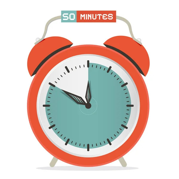 50Minutes Stop Watch - Alarm Clock Vector Illustration — стоковый вектор