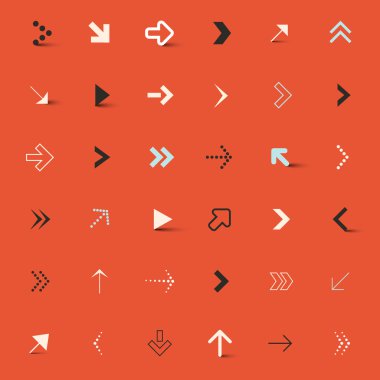 Vektör okları kırmızı Retro arka plan ayarla