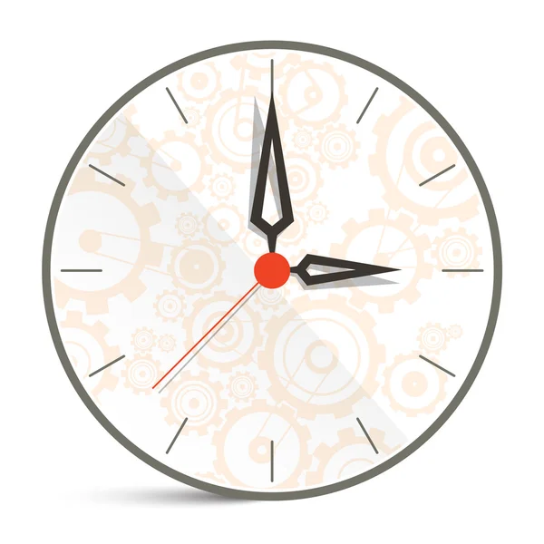 Εικονογράφηση ρολόι αφηρημένη φορέας που απομονώνονται σε λευκό φόντο — Διανυσματικό Αρχείο