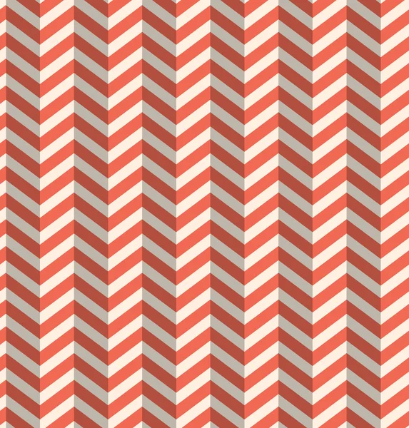 Sömlös retro abstrakt rött tandat zig zag papper bakgrund — Stock vektor