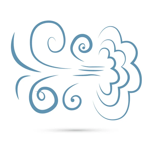Знак ветра - векторная иллюстрация символа — стоковый вектор