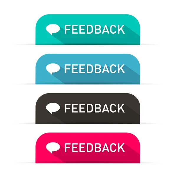 Conjunto de ícones de feedback vetorial — Vetor de Stock