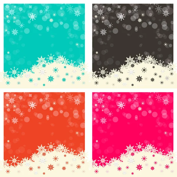 Abstract Vector Retro Background Set — Stock Vector