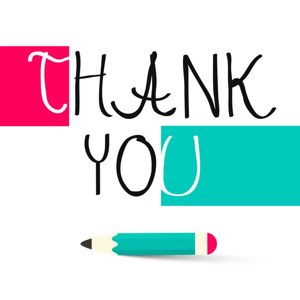 Thank You Title - Vector — Stock Vector