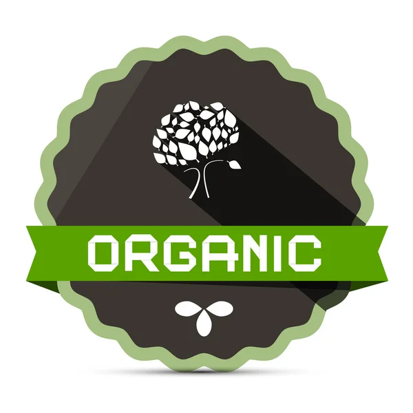 Organic Label Vector — Stock Vector