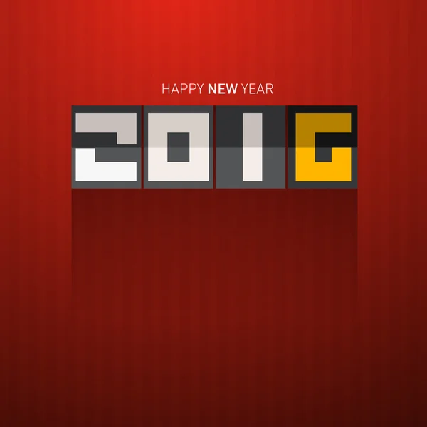 2016 mutlu yeni yıl vektör — Stok Vektör