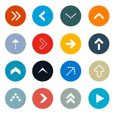 Daire vektör okları Set