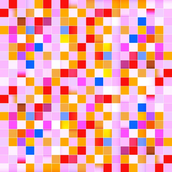 Безшовний вектор Ретро Рожеві квадрати фон - візерунок — стоковий вектор