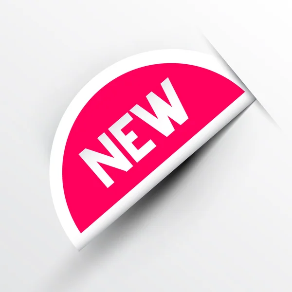Nuovo vettore dell'etichetta rosa di carta — Vettoriale Stock