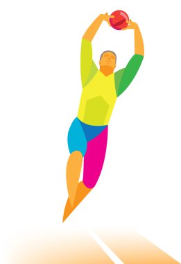 Voleybol oyuncusu ayarlayıcı