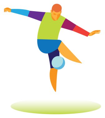 Futbol freestyler. Ustaca topu juggles