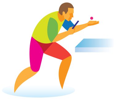 Masa Tenisi oyuncu sahada