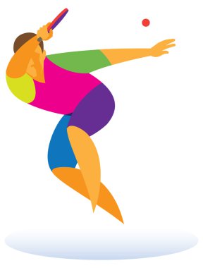 Masa Tenisi oyuncusu karşı saldırı