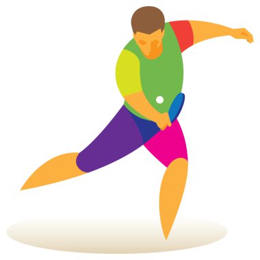 Masa Tenisi oyuncu topu alır