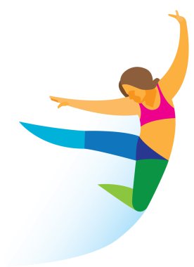 profesyonel dansçı yüksek atlama gerçekleştirir