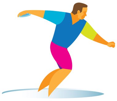 Genç discus makinesi disk atar