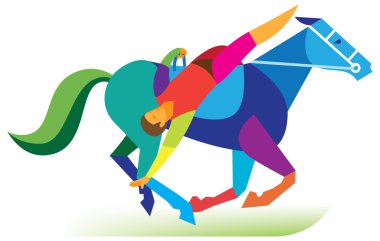 Genç acrobat baş aşağı bir binicilik