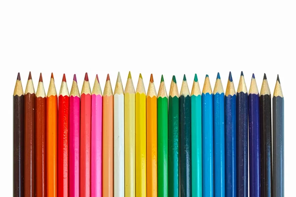 Crayons pour enfants de différentes couleurs . — Photo