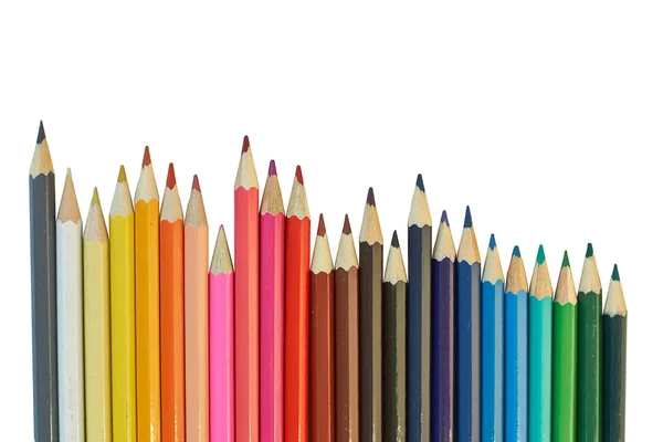 Kinderen potloden van verschillende kleuren. — Stockfoto