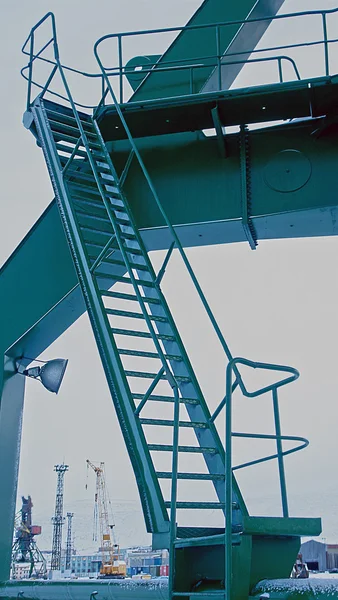 The ladder for lifting gantry crane. — Stock Photo, Image