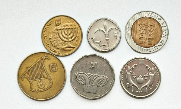 Små metall mynt. — Stockfoto